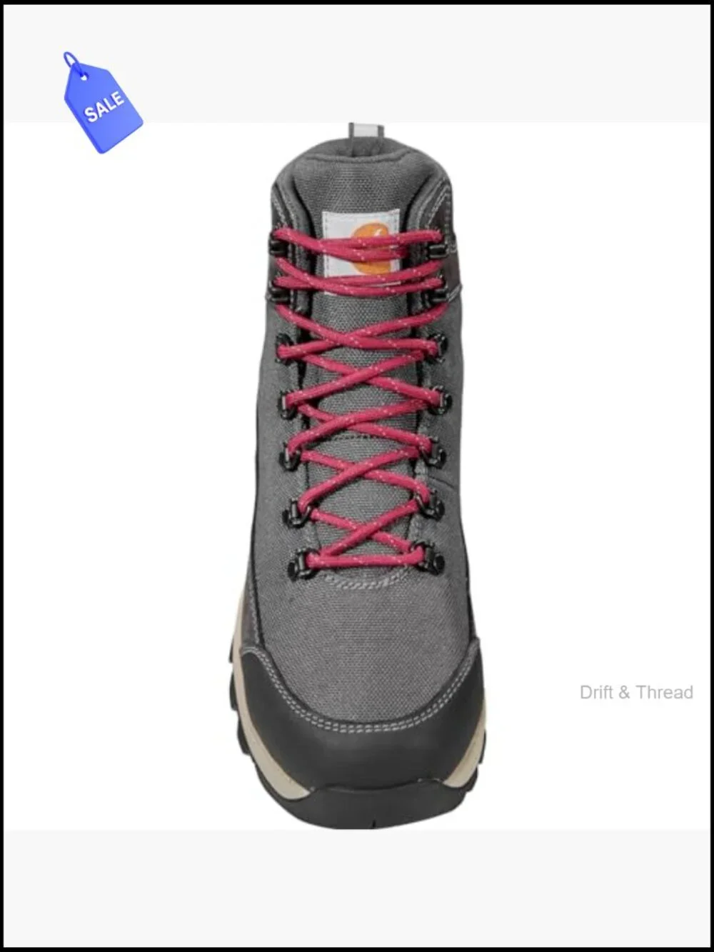 Women's Waterproof Alloy Toe Hiking Boots Durable Nubuck Lace-Up